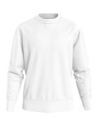 Calvin Klein Jeans Bluza de trening cu aplicatie logo - Alb optic