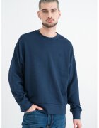 Calvin Klein Jeans Bluza de trening cu maneci cazute - Bleumarin