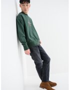Calvin Klein Jeans Bluza de trening din amestec de bumbac cu imprimeu logo - Visiniu/Verde englez