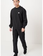 Calvin Klein Jeans Bluza de trening lejera cu decolteu la baza gatului - Negru