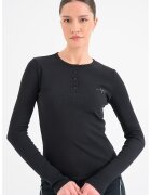 Calvin Klein Jeans Bluza slim fit cu fenta cu nasturi - Negru