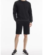 Calvin Klein Jeans Bluza sport cu decolteu la baza gatului si benzi logo contrastante - Negru -