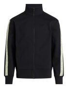 Calvin Klein Jeans Bluza sport cu fermoar si banda logo - Negru