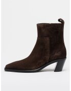 Calvin Klein Jeans Botine din piele intoarsa cu fermoar - Maro