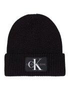 Calvin Klein Jeans Caciula din amestec de lana - cu aplicatie logo - Alb/Negru