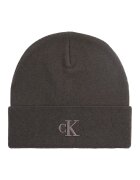 Calvin Klein Jeans Caciula din amestec de lana cu broderie logo - Maro inchis