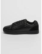 Calvin Klein Jeans CALVIN KLEIN - Pantofi sport de piele cu detaliu cu fermoar - Negru