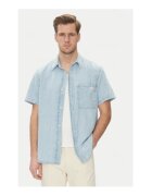Calvin Klein Jeans Camasa barbati - bumbac/in/lyocell - albastru -