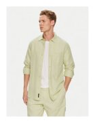 Calvin Klein Jeans Camasa barbati culoare verde - bumbac