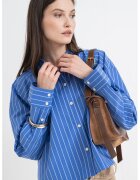 Calvin Klein Jeans Camasa lejera cu model in dungi - Alb/Albastru