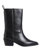 Calvin Klein Jeans Cizme western de piele - Negru