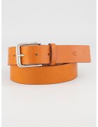 Calvin Klein Jeans Curea de piele cu catarama metalica - Caramel