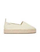 Calvin Klein Jeans Espadrile dama material textil - bej