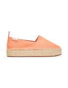 Calvin Klein Jeans Espadrile dama material textil - portocaliu