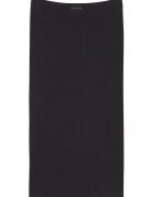 Calvin Klein Jeans Fusta midi cambrata cu talie elastica - Negru