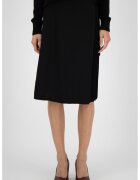 Calvin Klein Jeans Fusta midi cu croiala petrecuta - Negru