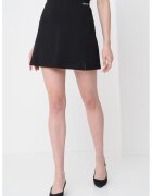 Calvin Klein Jeans Fusta mini cu croiala in A - Negru