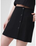 Calvin Klein Jeans Fusta mini cu talie inalta - Negru
