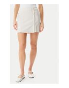 Calvin Klein Jeans Fusta mini ecru - viscoza/poliamida -