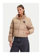 Calvin Klein Jeans Geaca de puf Femei - Bej - 100% poliamida