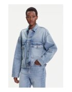 Calvin Klein Jeans Geaca denim dama - albastru - bumbac -