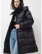 Calvin Klein Jeans Geaca lunga cu umplutura de puf - Negru