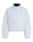 Calvin Klein Jeans Geaca matlasata cu guler mediu - Albastru glaciar