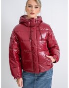 Calvin Klein Jeans Geaca relaxed fit cu mansete elastice - Visiniu
