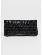 Calvin Klein Jeans Geanta crossbody din piele ecologica cu fronseuri - Negru