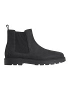 Calvin Klein Jeans Ghete Chelsea de piele intoarsa - Negru