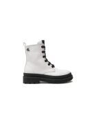 Calvin Klein Jeans Ghete de drumetie pentru fete - piele ecologica - alb