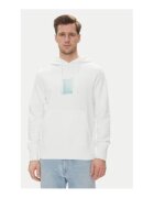 Calvin Klein Jeans Hanorac barbati - bumbac - alb -