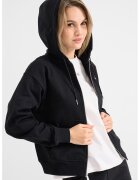 Calvin Klein Jeans Hanorac cu fermoar si maneci cazute - Negru