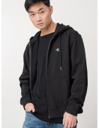 Calvin Klein Jeans Hanorac cu fermoar si snururi de ajustare - Negru