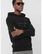 Calvin Klein Jeans Hanorac cu snur si logo - Negru
