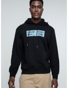 Calvin Klein Jeans Hanorac de bumbac cu aplicatie logo - Negru