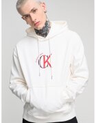 Calvin Klein Jeans Hanorac lejer cu buzunar kangaroo - Crem