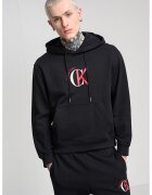 Calvin Klein Jeans Hanorac lejer cu buzunar kangaroo - Negru