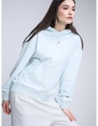 Calvin Klein Jeans Hanorac lejer cu buzunar kangaroo - Verde pal