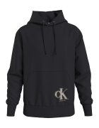 Calvin Klein Jeans Hanorac regular fit cu detaliu monograma - Negru