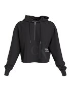 Calvin Klein Jeans Hanorac relaxed fit cu fermoar scurt - Negru