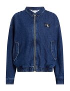 Calvin Klein Jeans Jacheta din denim cu fermoar si buzunare laterale - Albastru