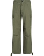 Calvin Klein Jeans Pantaloni cargo din bumbac - Verde feriga
