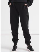 Calvin Klein Jeans Pantaloni de trening conici cu monograma brodata - Negru