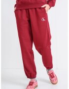 Calvin Klein Jeans Pantaloni de trening cu talie elastica - Rosu inchis