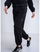 Calvin Klein Jeans Pantaloni de trening cu talie medie si ajustabila - Negru