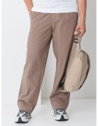 Calvin Klein Jeans Pantaloni drepti cu banda elastica in talie - Maro taupe