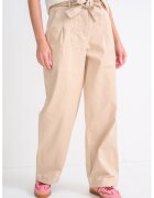 Calvin Klein Jeans Pantaloni lejeri cu snur de ajustare asortat - Bej