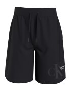 Calvin Klein Jeans Pantaloni scurti lejeri cu imprimeu logo - Negru