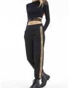 Calvin Klein Jeans Pantaloni sport cu imprimeu logo - Negru